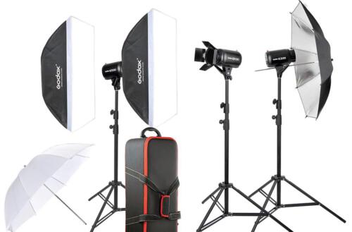 Kit Godox 3 Flash completo estudio